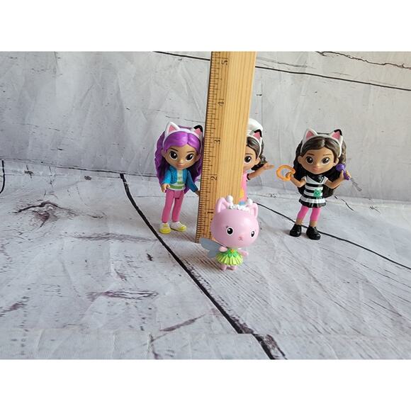 Gabbys Dollhouse Toy Figures Lot Of 3 Dolls 1 Cat Cake Toppers - Picture 4 of 6